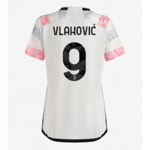 Juventus Dusan Vlahovic #9 Dámské Venkovní Dres 2023-24 Krátký Rukáv
